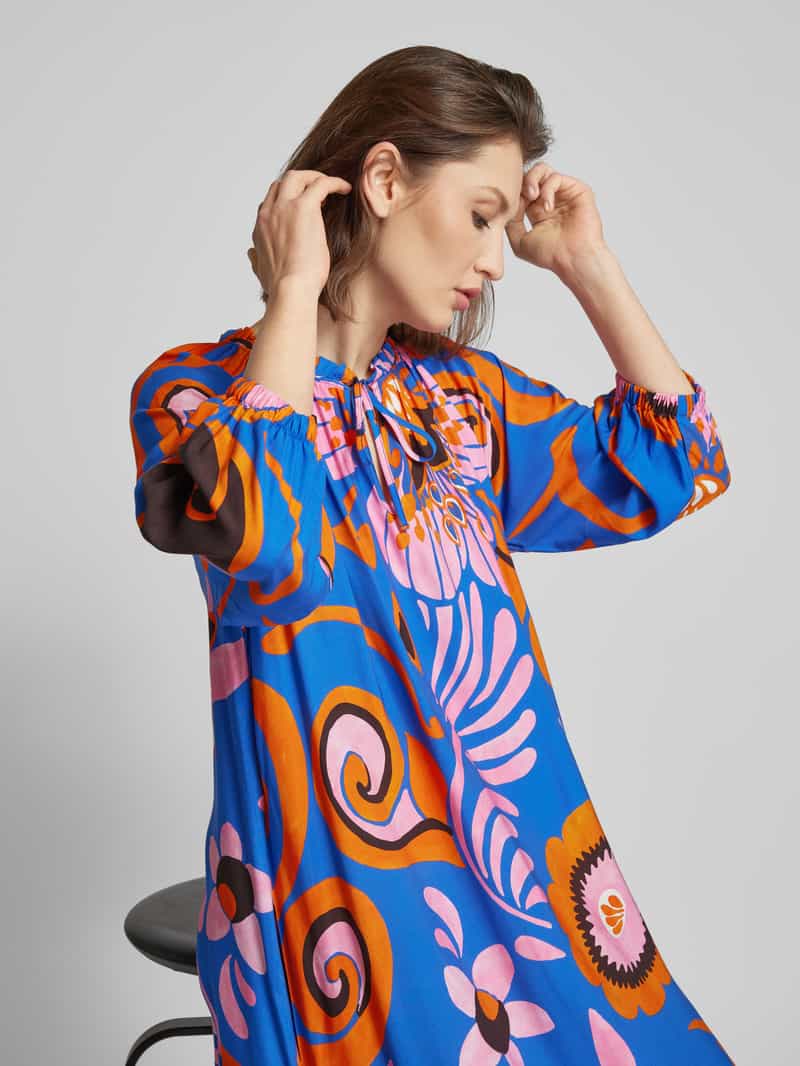 Smith and Soul Jurk van viscose met all-over motief