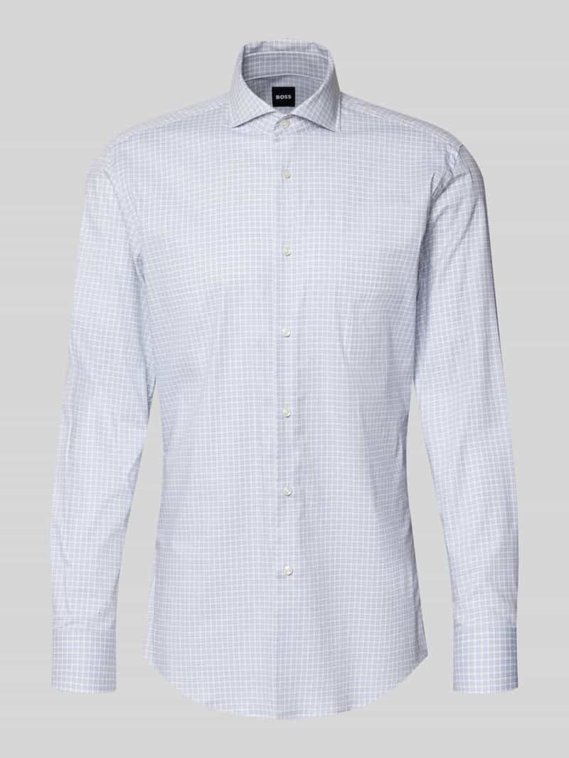 Slim fit zakelijk overhemd van katoenmix model 'H-HANK-SP'