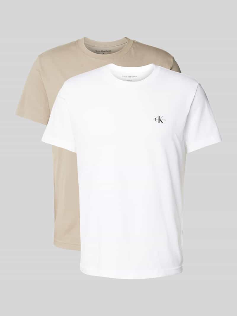 Calvin Klein Jeans Regular fit T-shirt van puur katoen