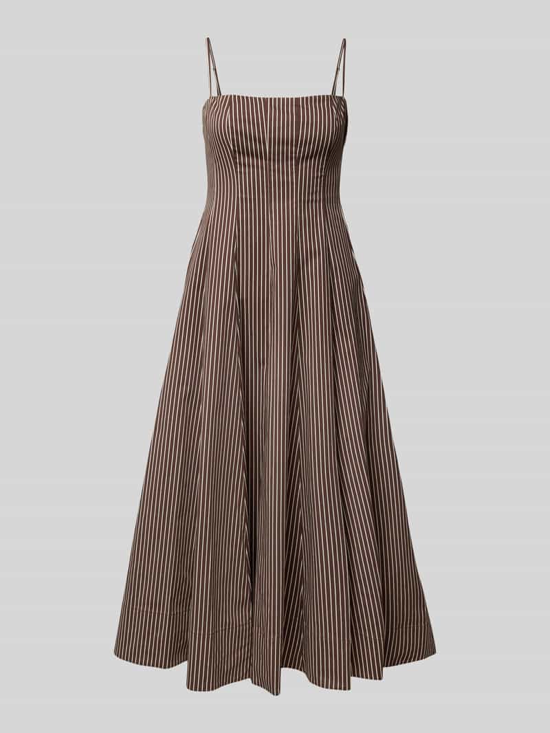 Staud Midi-jurk met spaghettibandjes model 'WYLIE'