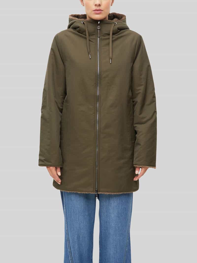 s.Oliver RED LABEL Teddyjack met omkeerbare voering van imitatiebont