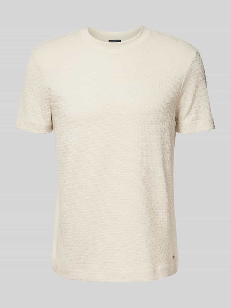 JOOP! Collection T-shirt met geribde ronde hals model 'Brandon'