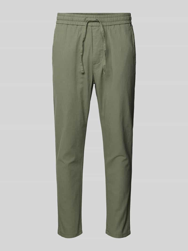 Only & Sons Korte stoffen broek van linnenmix model 'LINUS'
