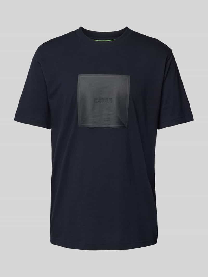 BOSS Green T-shirt met labelprint