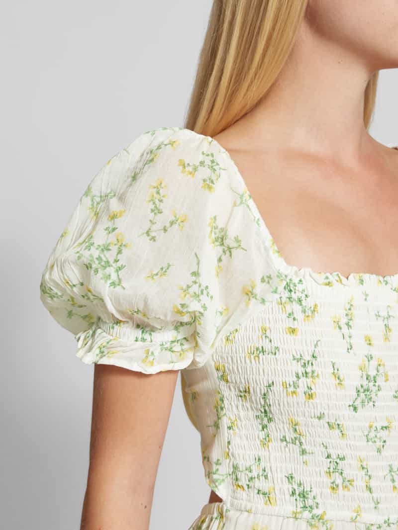 Gina Tricot Midi-jurk in laagjeslook met vierkante hals