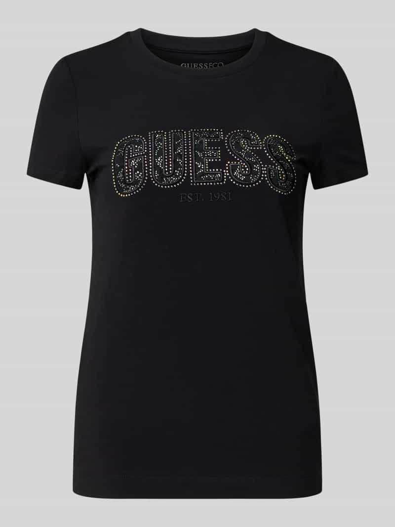 Guess T-shirt met labelstitching