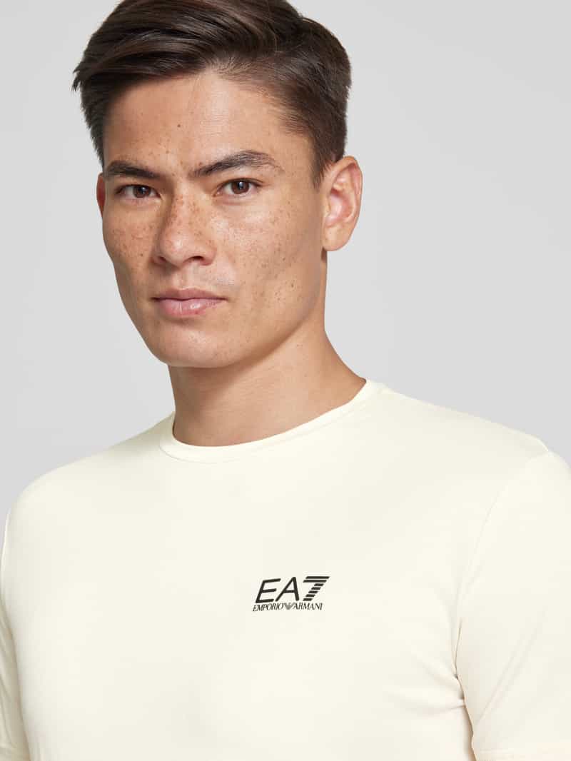 EA7 Emporio Armani T-shirt met labelprint