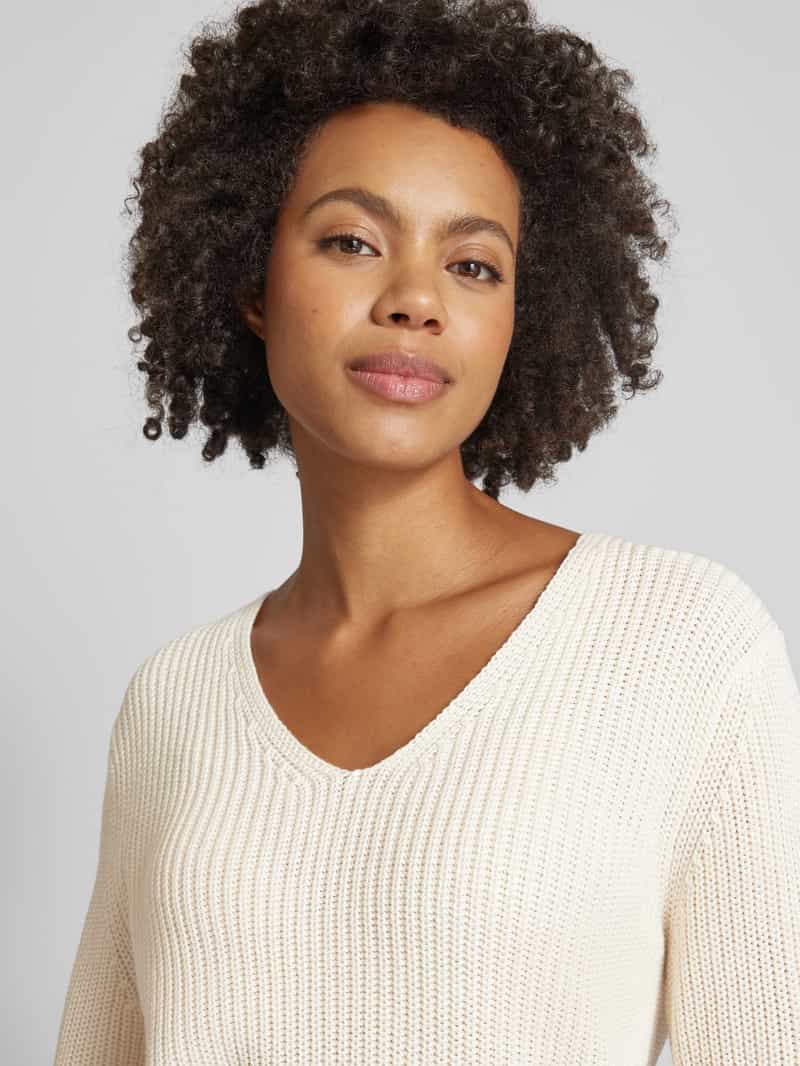 Kaffe Gebreide pullover met V-hals