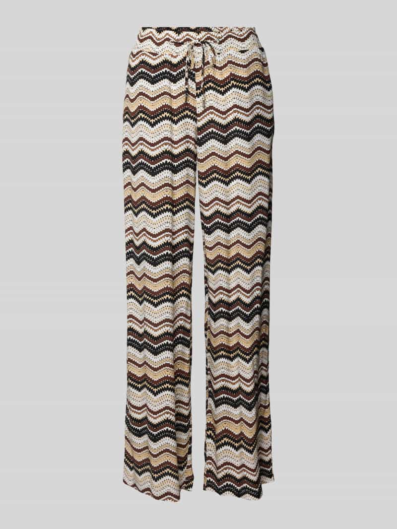 Zero Broek van viscose met elastische band