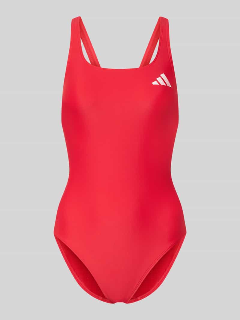 slim fit sportbadpak met logoprint