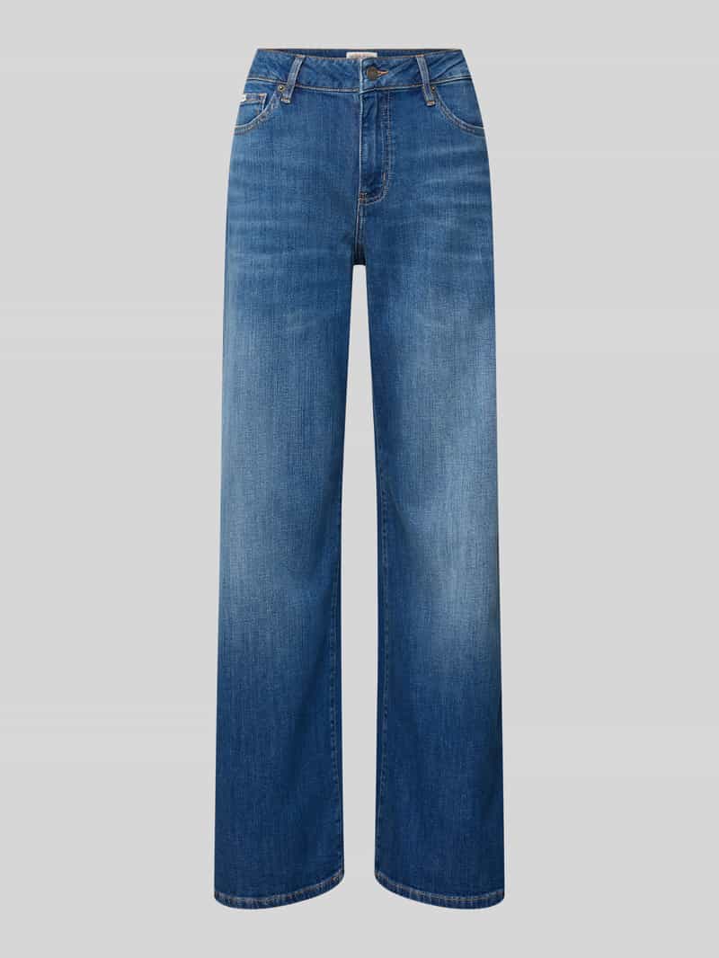 Guess Jeans Low waist extra wide fit jeans met labeldetail