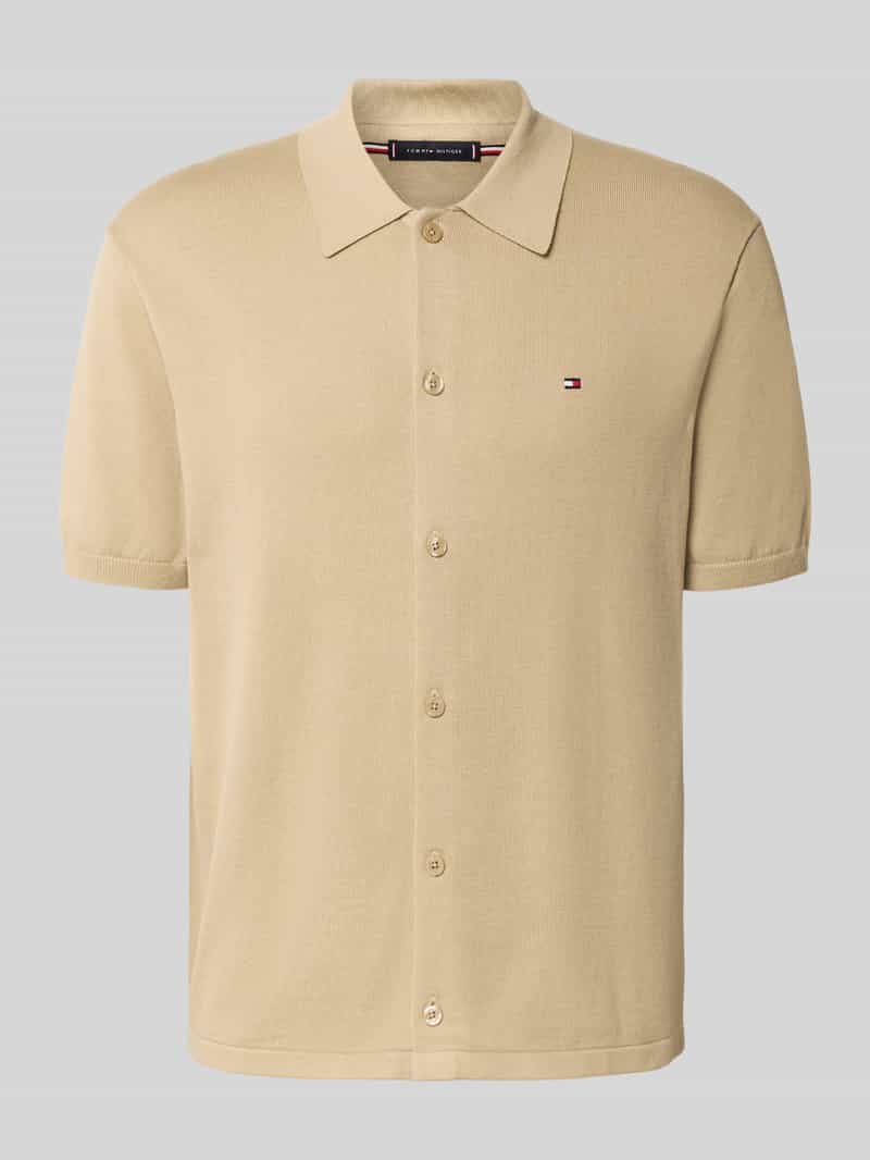 Tommy Hilfiger Regular fit overshirt van puur gebreid katoen