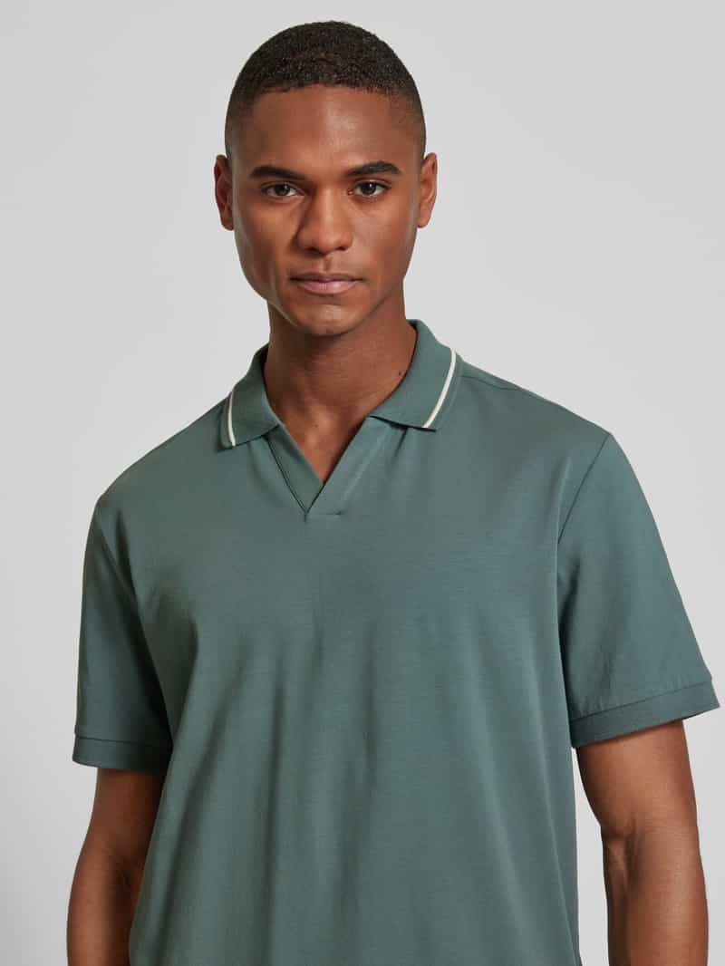 Roy Robson Regular fit poloshirt met contraststrepen