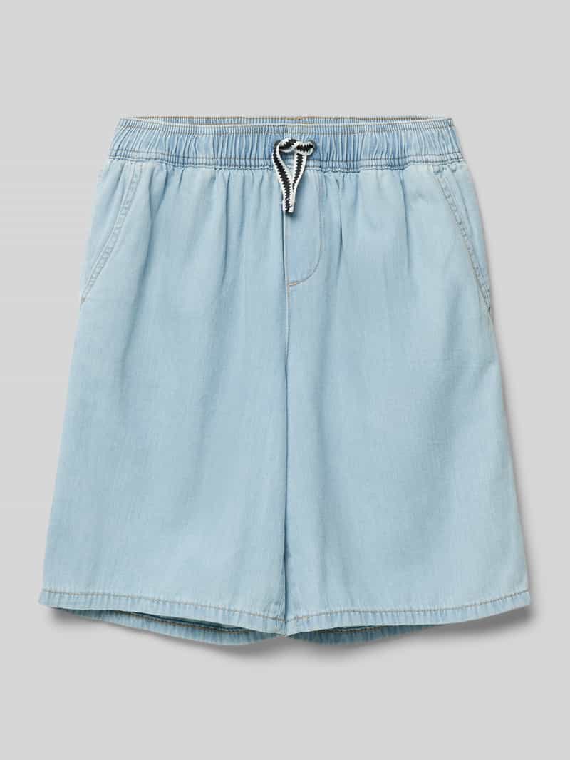 s.Oliver RED LABEL Relaxed fit korte jeans met tunnelkoord