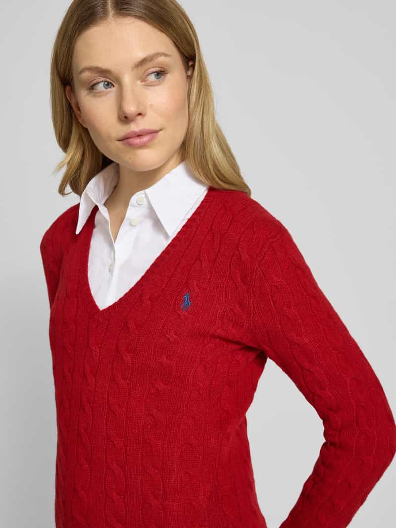 Polo Ralph Lauren Gebreide pullover van een mix van wol en kasjmier model 'KIMBERLY'