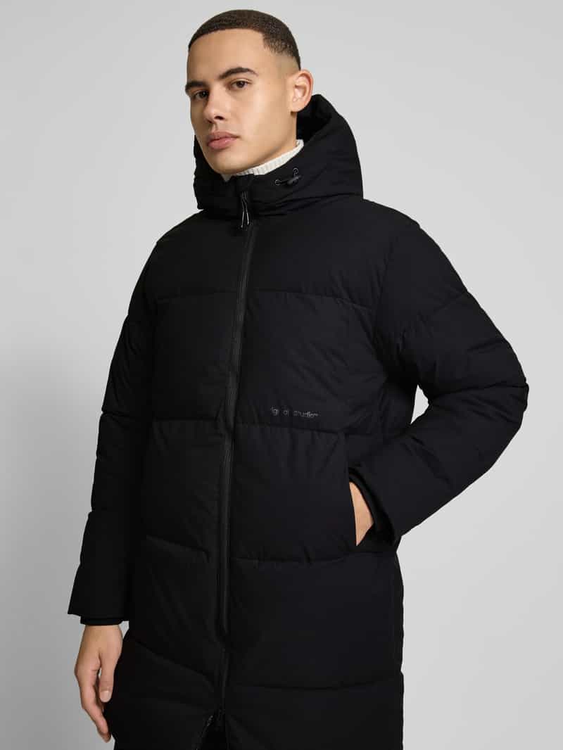 jack & jones Gewatteerde lange jas met capuchon model 'VESTERBRO'