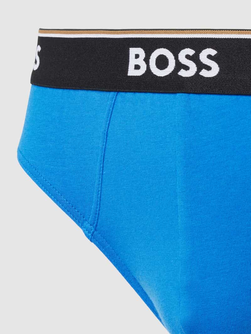 Boss Slip met elastische band met logo in een set van 3 stuks