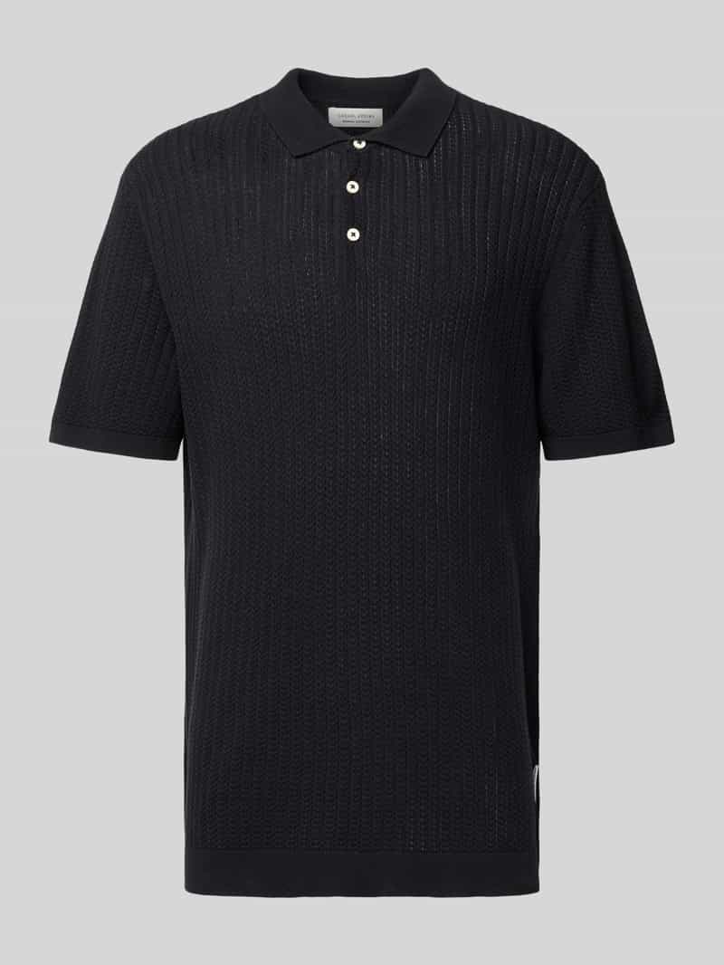 casual friday Regular fit poloshirt met structuurmotief model 'Karl'