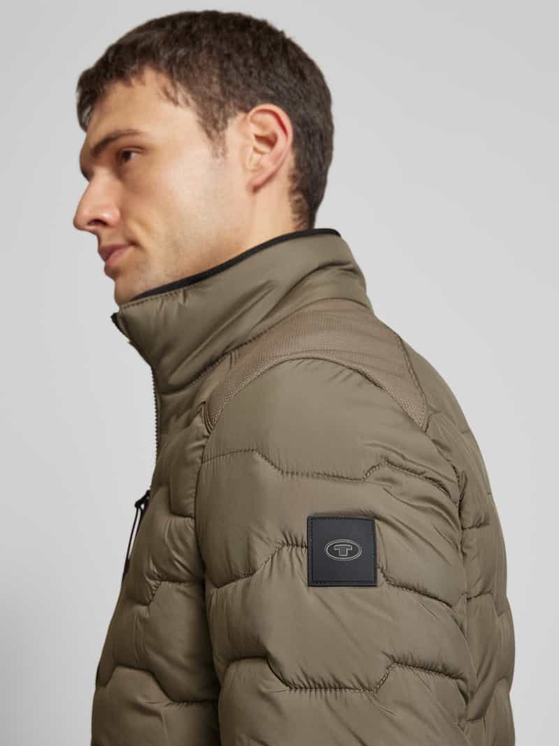 Tom Tailor Regular fit gewatteerd jack met opstaande kraag