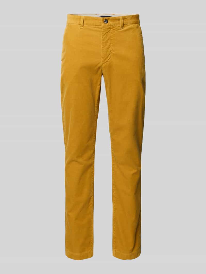 Tommy Hilfiger Straight leg coduroy broek van katoenmix model 'DENTON'