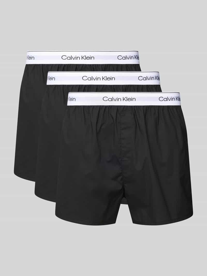 Calvin Klein Underwear Boxershort met elastische logoband in een set van 3 stuks
