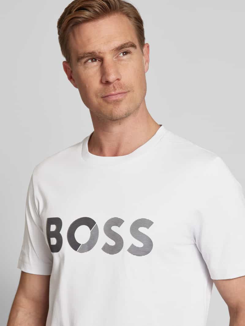 BOSS Green T-shirt met labelprint