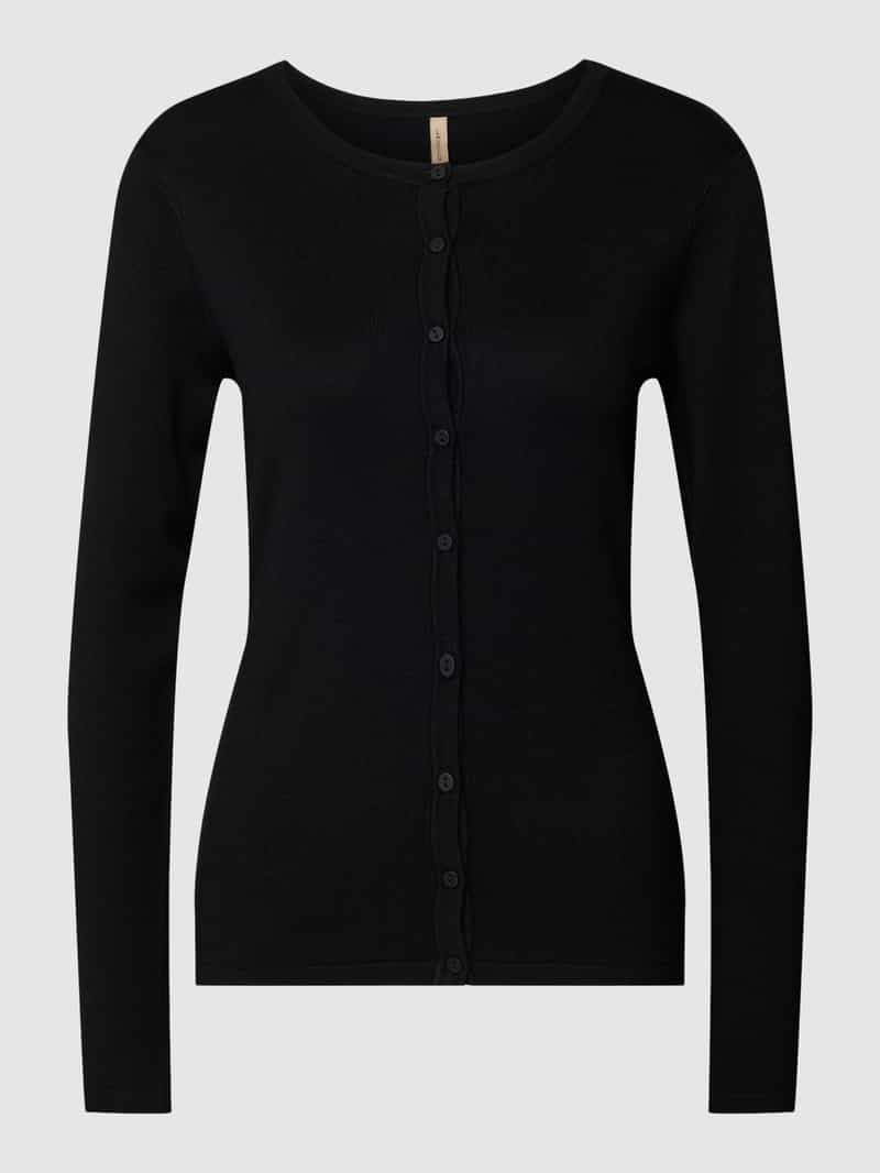 Gebreid jack met ronde hals, model 'Dollie' Soyaconcept