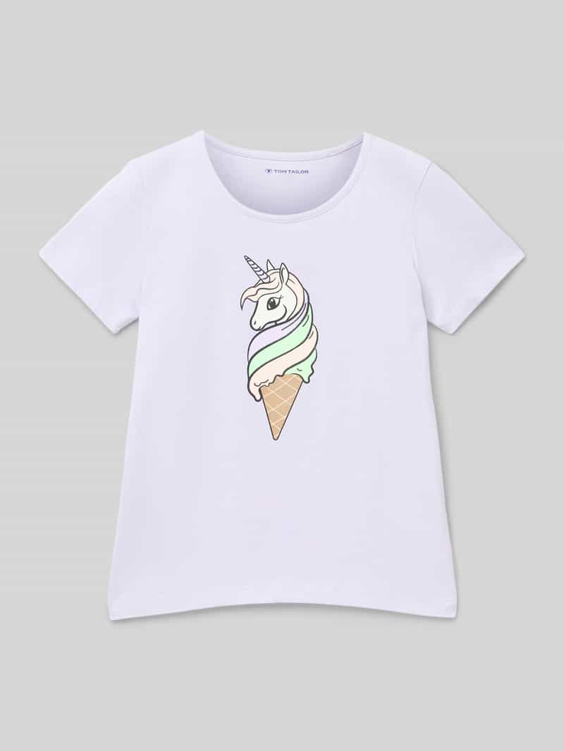 Tom Tailor Regular fit T-shirt van puur katoen