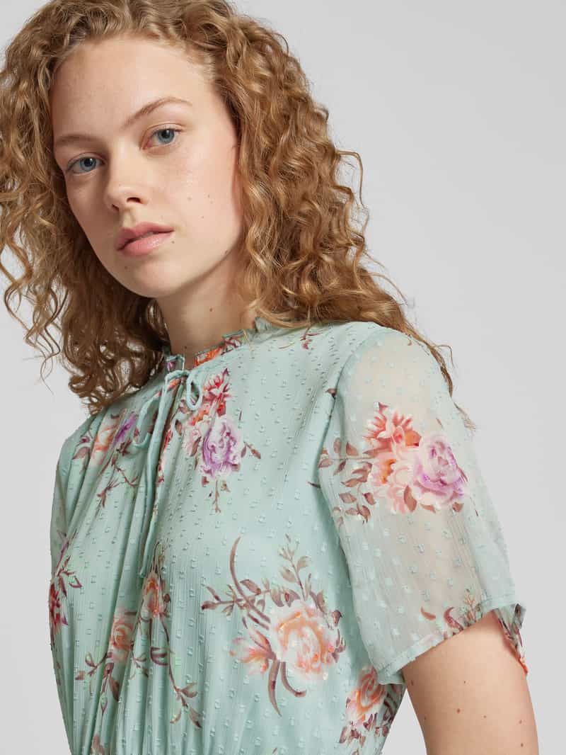 Only Knielange jurk met all-over motief model 'AIDA ELISA'