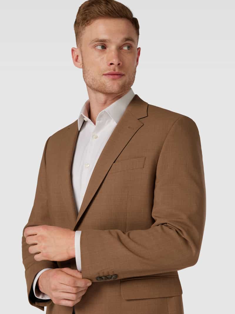 Digel Modern fit 2-knoops colbert van scheerwol model 'Damian'