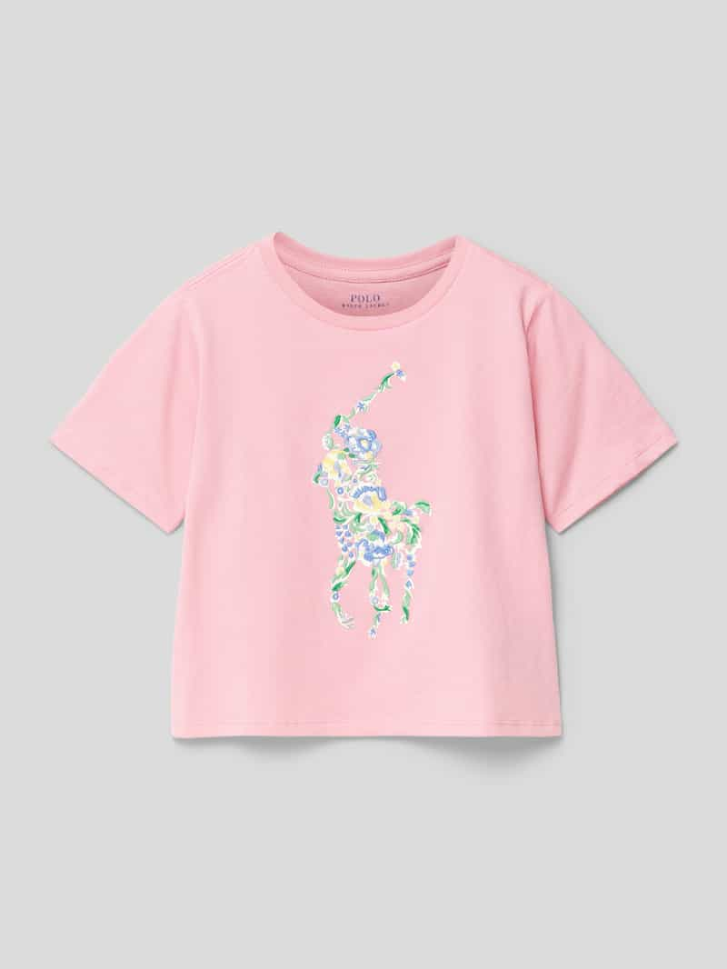 Polo Ralph Lauren Kids T-shirt met labelstitching