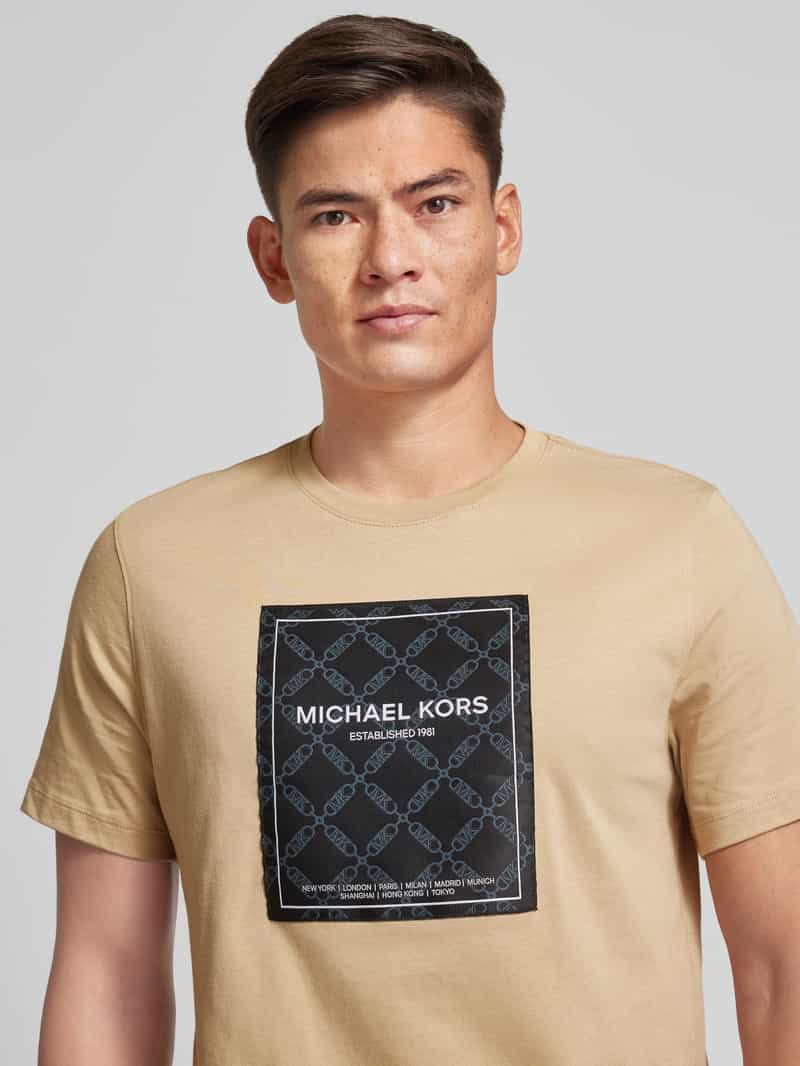 Michael Kors T-shirt met labelprint model 'EMPIRE FLAGSHIP'