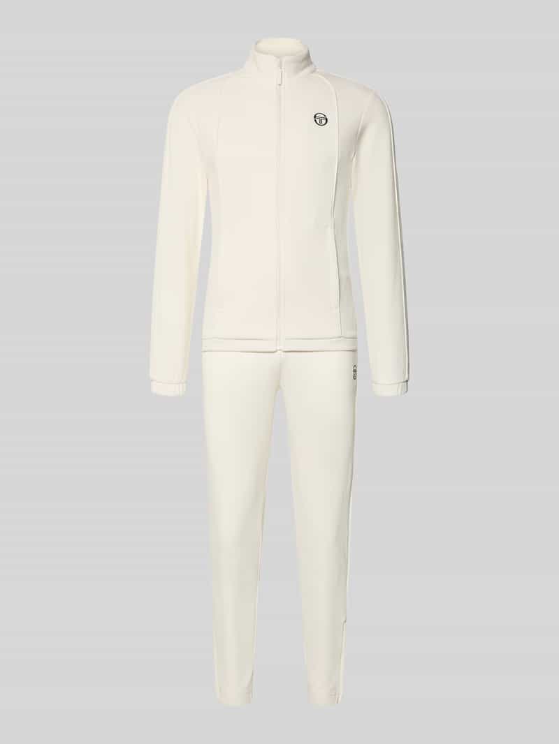 slim fit trainingspak met logostitching model 'Egeo'