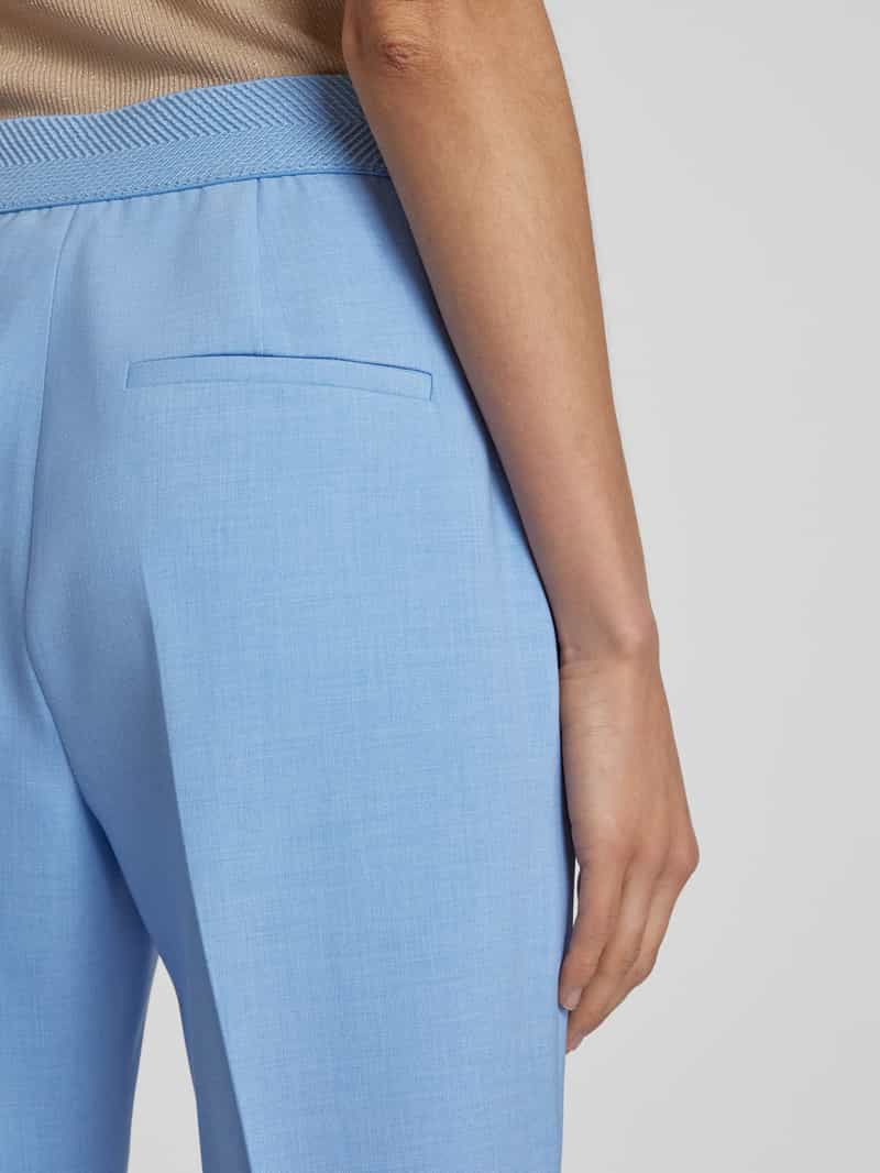 s.Oliver BLACK LABEL Regular fit cigarette pants in viscosemix met elastische tailleband