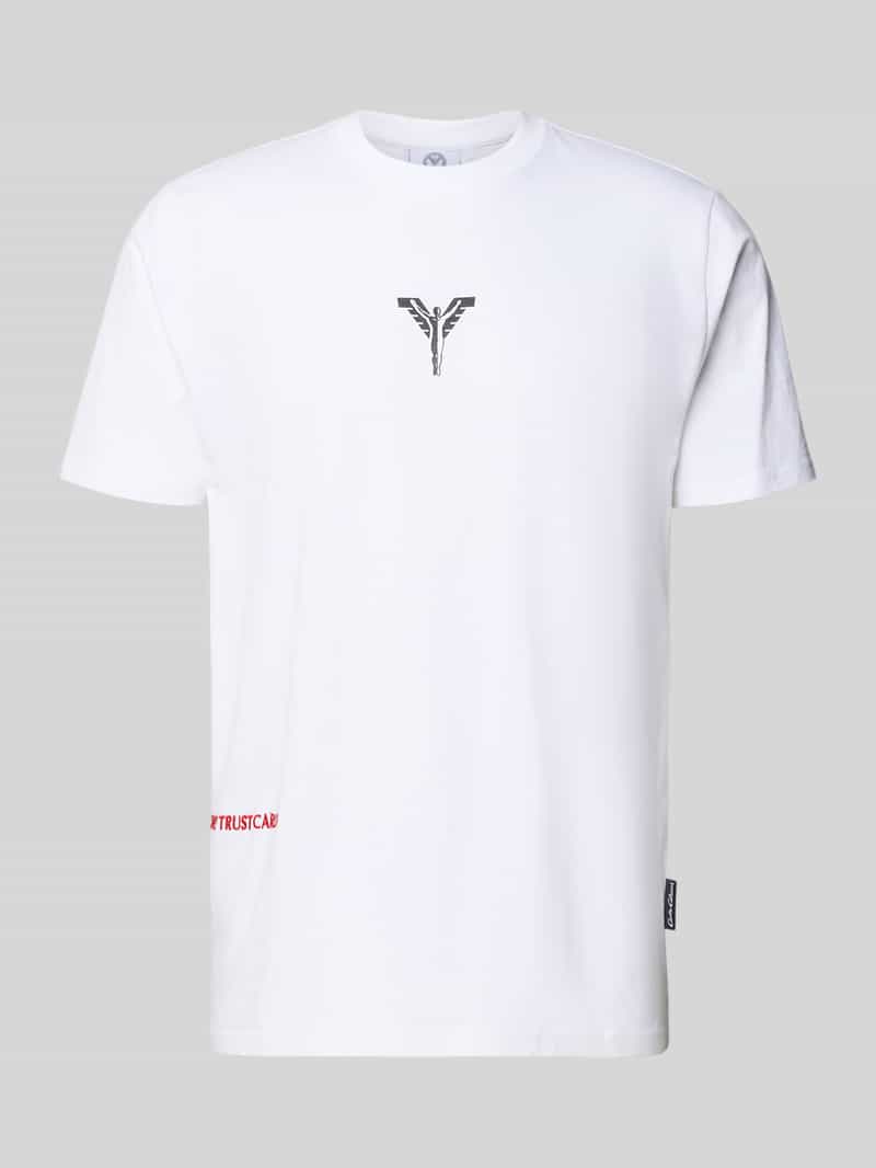 carlo colucci T-shirt met labelprint