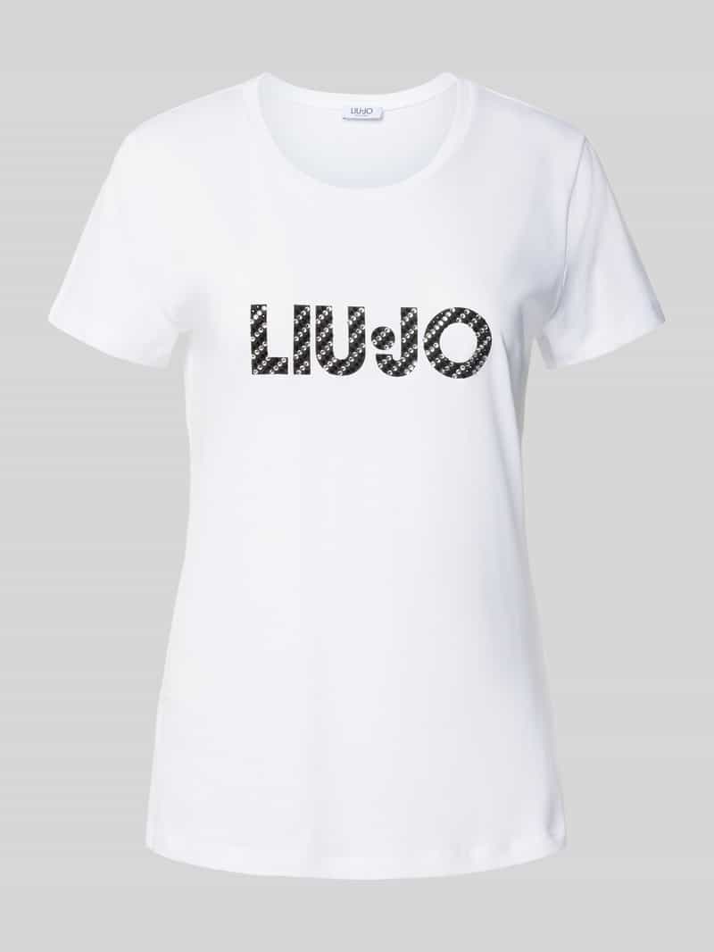 Liu Jo White T-shirt met labelprint