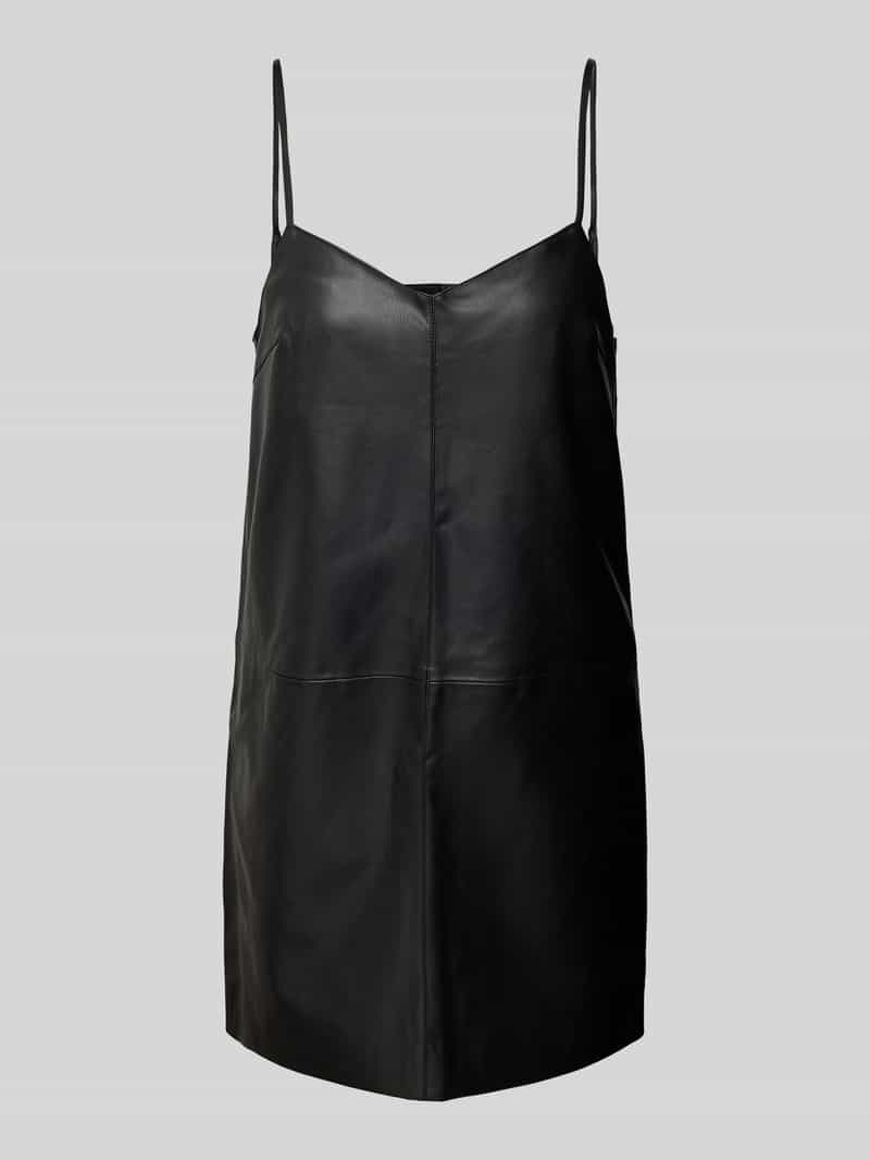 EDITED Mini-jurk in leerlook model 'Ellis'