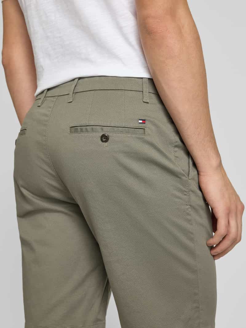 Tommy Hilfiger Regular fit korte broek met structuurmotief model 'HARLEM'
