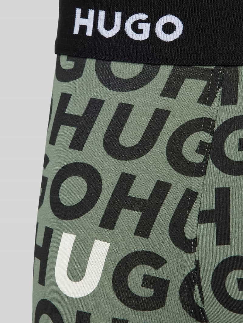 HUGO Boxershort met elastische logoband in een set van 3 stuks