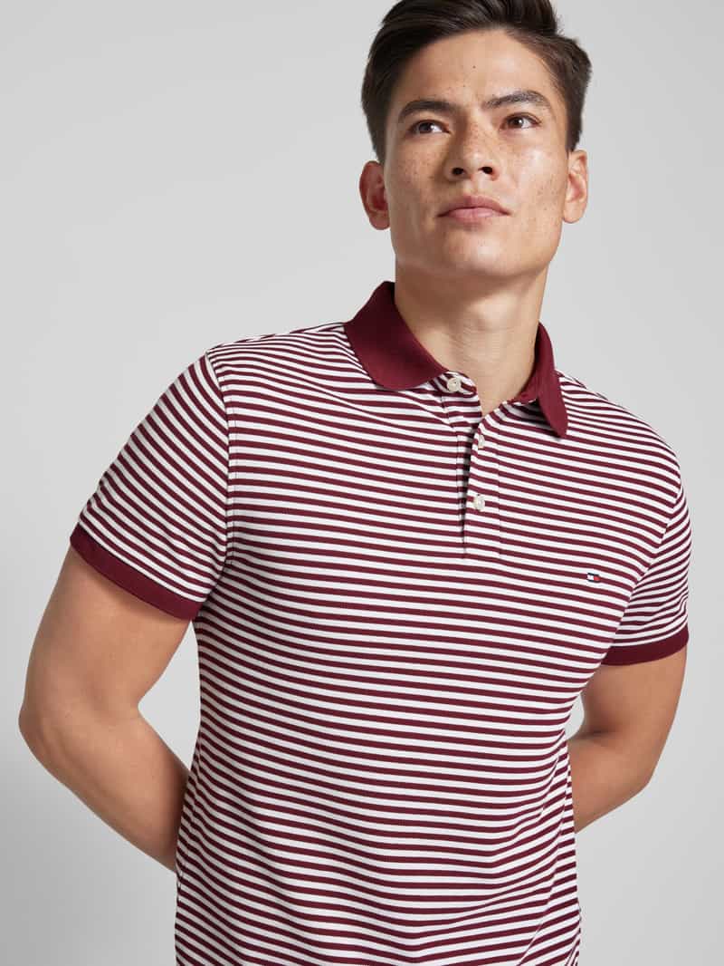 Tommy Hilfiger Slim fit poloshirt met logostitching