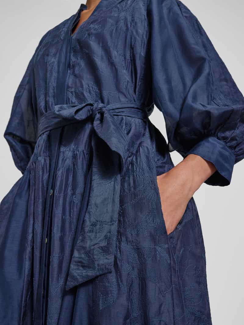 Marella Midi-jurk met strikceintuur model 'SETOLA'
