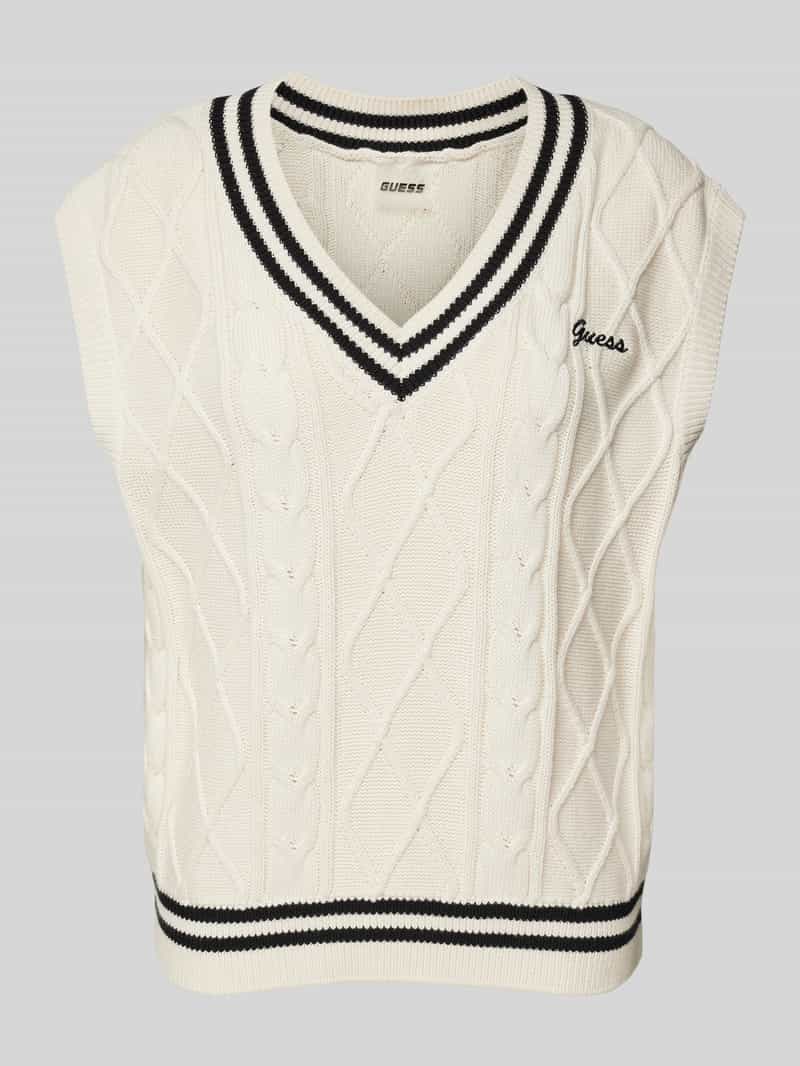 Guess Activewear Gebreide spencer met labelstitching