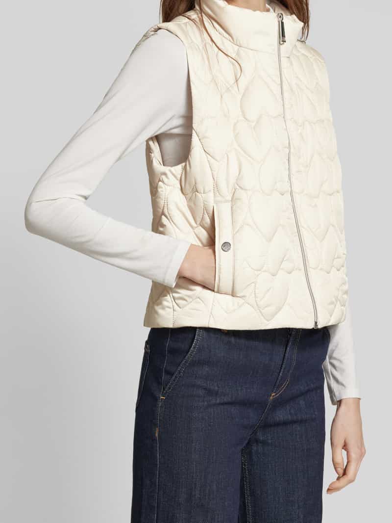 s.Oliver BLACK LABEL Regular fit bodywarmer met hartmotief