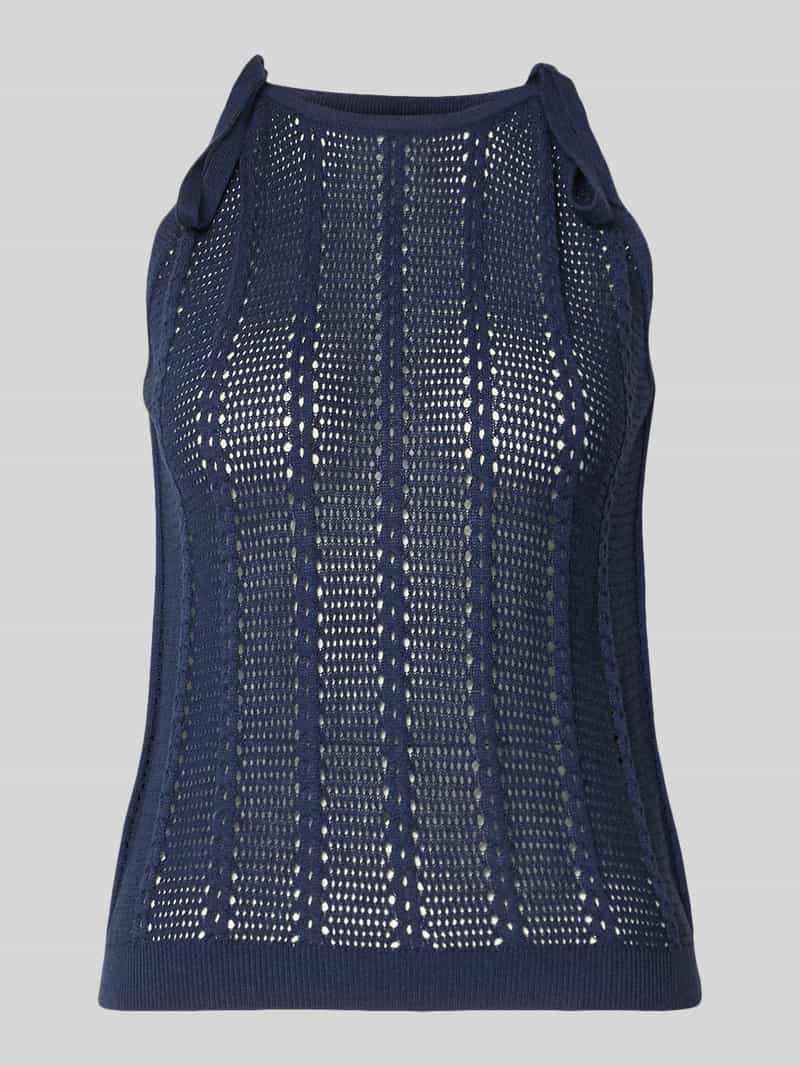 relaxed fit top met bandjes van katoenmix model 'LUX LIGHT'