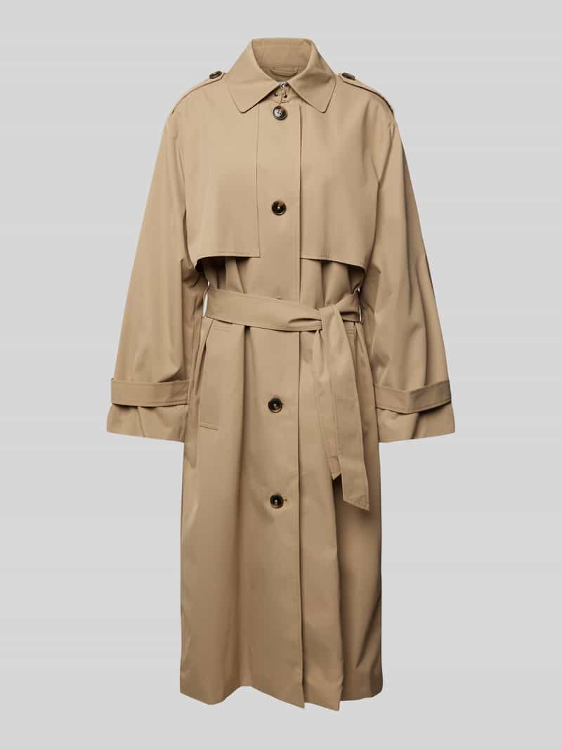 Jake*s Casual Trenchcoat met strikceintuur
