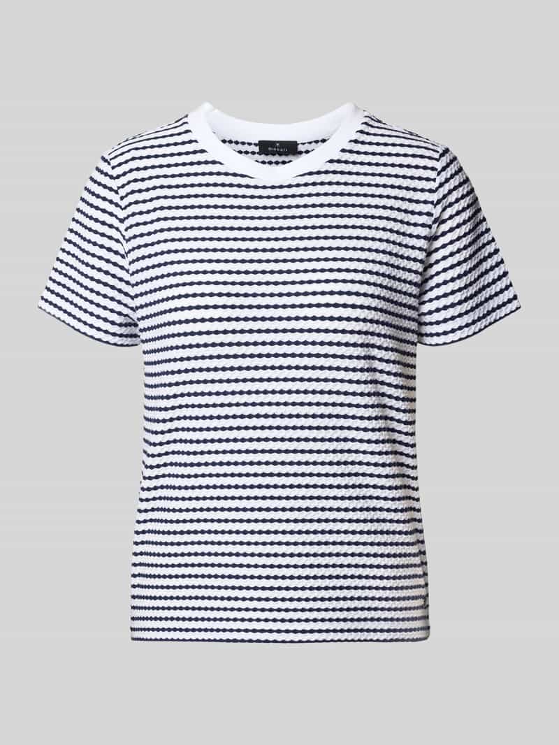 monari T-shirt met structuurmotief