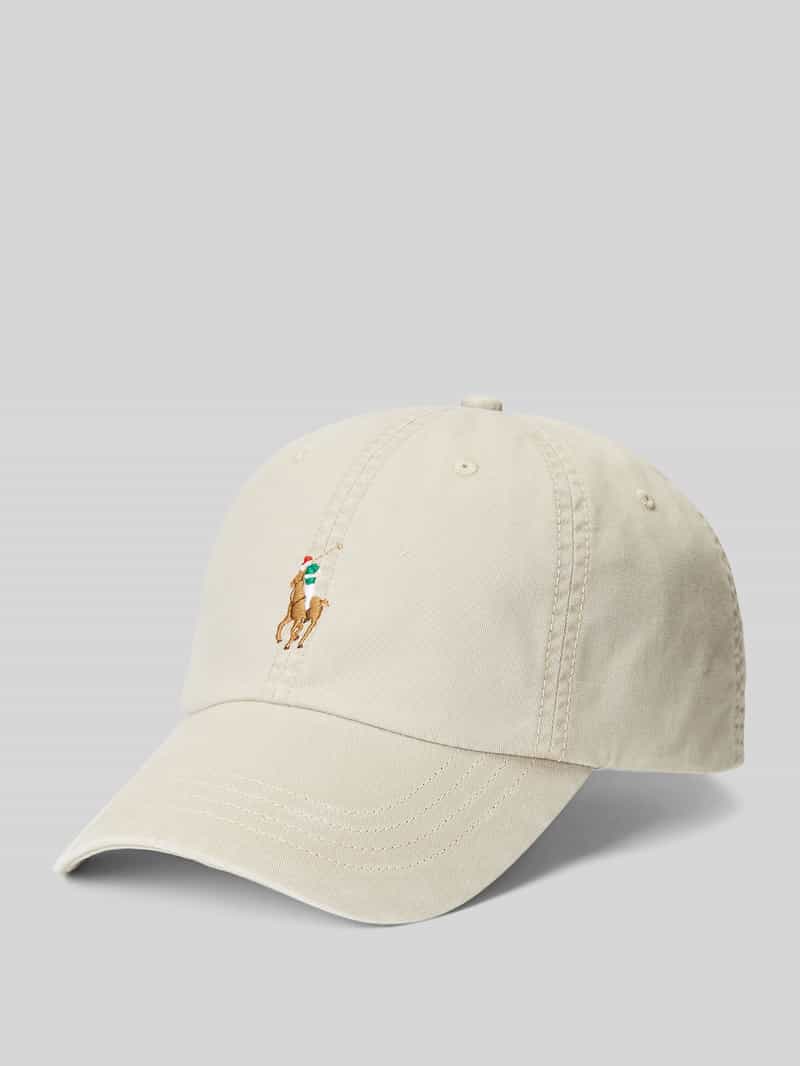 cap van katoenmix met gestikt logo