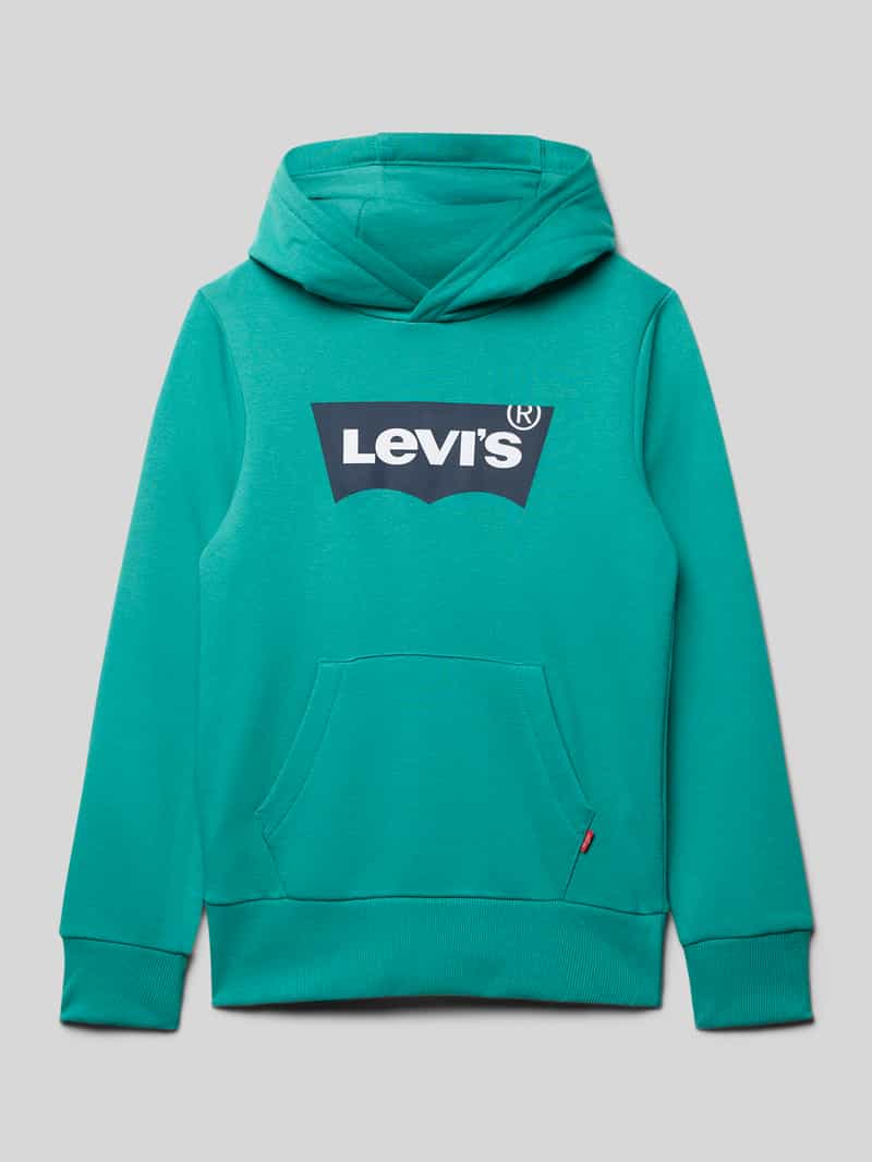 Levi s Kids Hoodie met labelprint model 'BATWING'