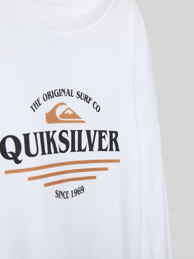 Quiksilver Shirt met lange mouwen en labelprint