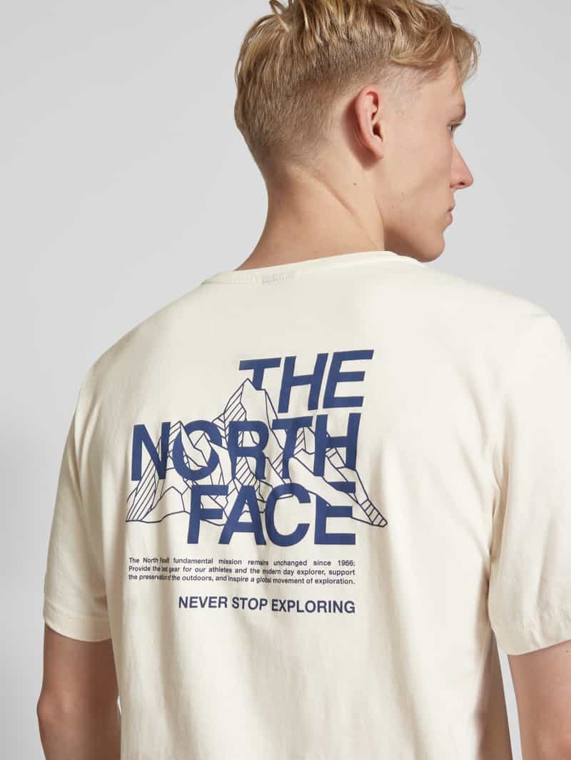 The North Face T-shirt van viscose met labelprint